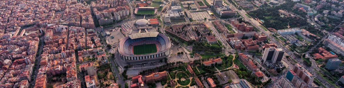 Vista aérea del Camp Nou - F.C Barcelona